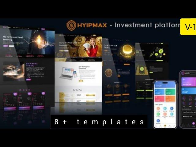 Hyip Max investment  Website Free Script  