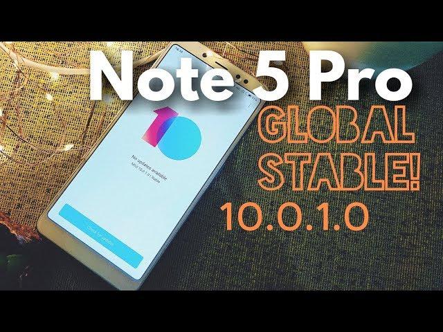 Redmi Note 5 Pro: MIUI 10.0.1.0 Global Stable!