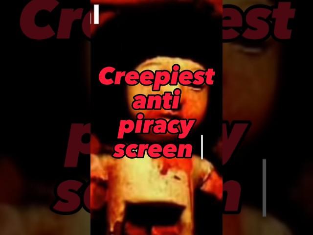 CREEPIEST ANTI PIRACY SCREEN #creepy #scary #antipiracy #nintendo #videogames #glitch