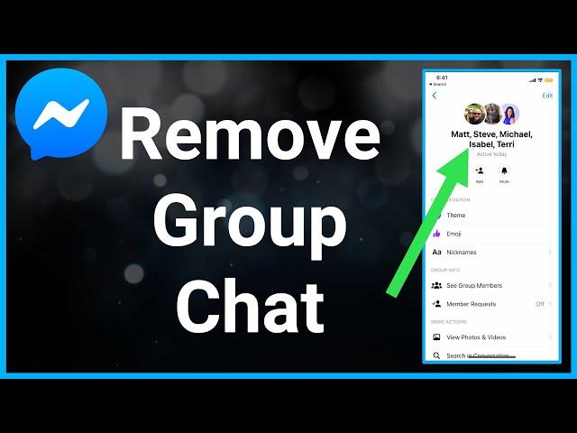 How To Remove Group Chat In Facebook Messenger