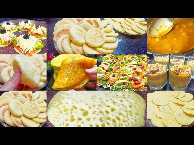 5 Moroccan Recipes : Soup, Pancakes, Stuffed Breads, Pan Pizzas & Dessert ‼️  Ramadan 2025