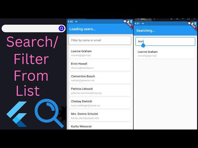 Search/Filter a list in flutter | Flutter