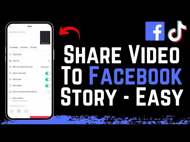 How To Share TikTok Video To Facebook Story 2024