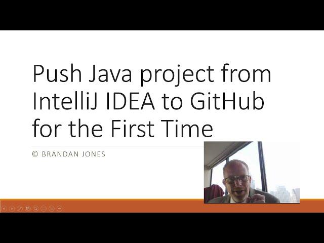 Push Java project from IntelliJ IDEA to GitHub for the first time