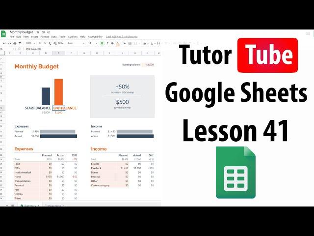 Google Sheets Tutorial - Lesson 41 - Text Wrapping