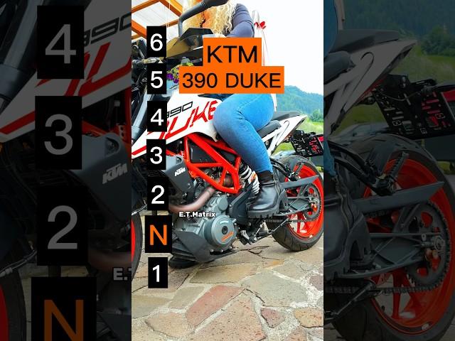 Maximum speed for each gear on a KTM 390 Duke