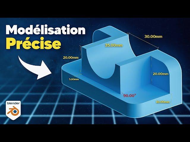 Comment modéliser une pièce technique sur Blender ?