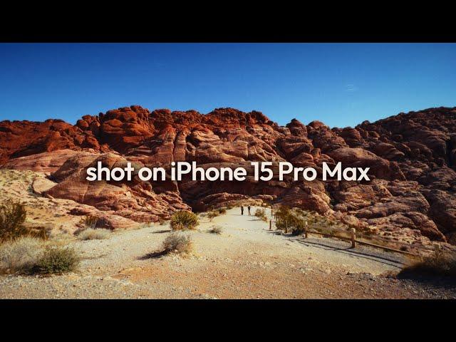 iPhone 15 Pro Max Cinematic Video | 4K Apple Log | Red Rock Canyon