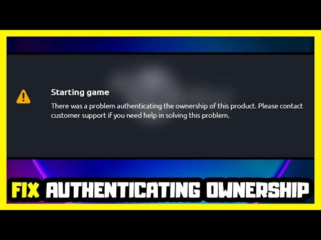 How to FIX Rainbow Six Siege Authenticating Ownership