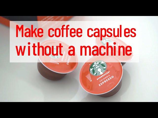 How to make coffee capsules without coffee machine