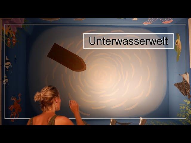 Unterwasserwelt im Bad malen | Wandmalerei | Kunstfieber