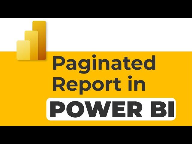 Paginated Report Visual in Power BI | How to Use It and Why It Matters | KSR DATAVIZON