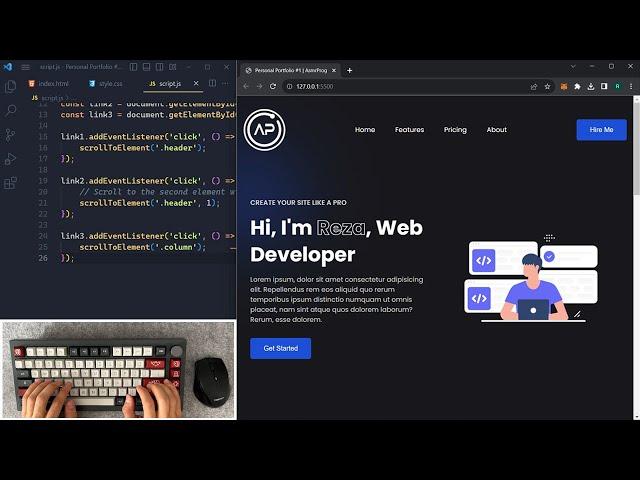 ASMR Programming - Complete Responsive Portfolio Design - No Talking