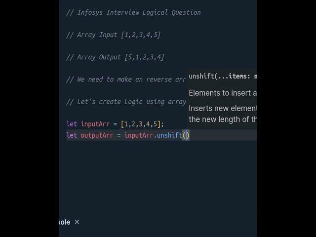 Infosys Interview Logical Question Javascript #codinground #codinginterview #infosys #javascript