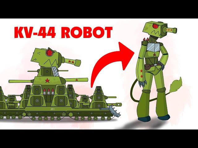 KV-44 became a robot? - Cartoons about tanks