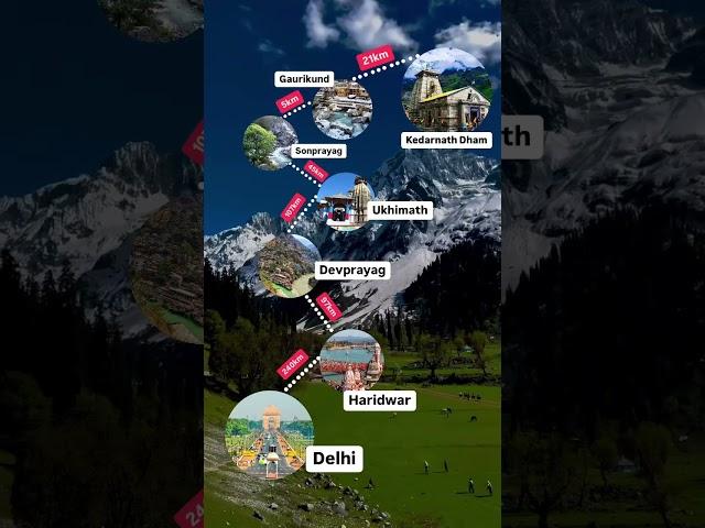 Delhi to Kedarnath Dham Route Map #kedarnath #delhidiaries