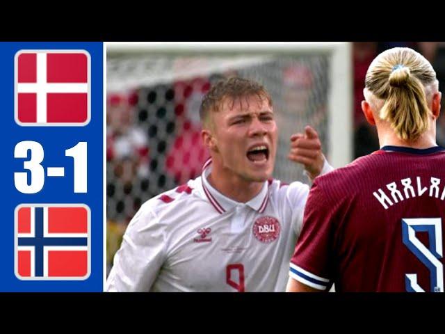 Denmark vs Norway HIGHLIGHTS (3-1): Hojlund vs Haaland
