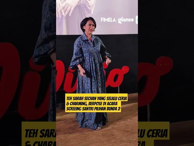 Selalu Ceria & charming #sarahsechan #santripilihanbunda #vidiooriginalseries #serialreligi #ramadan