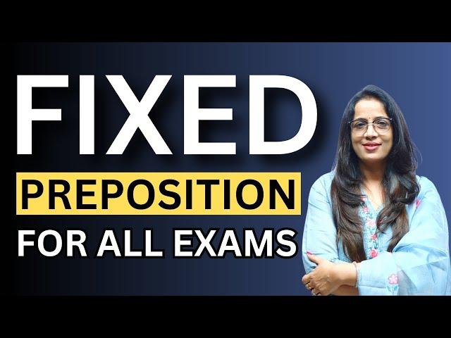50 Important Fixed Prepostion For SSC CPO 2024 , Phase 12  | English With Rani ma'am