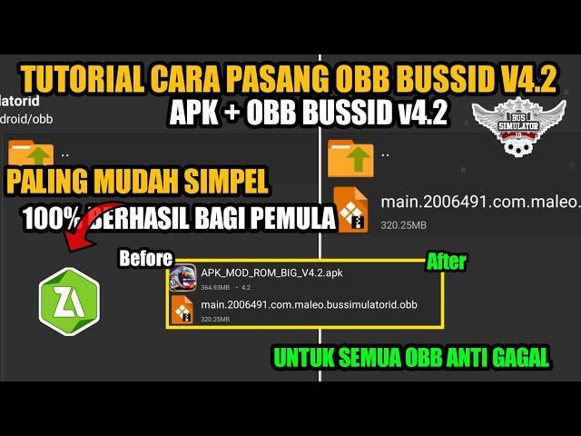 TUTORIAL CARA PASANG OBB BUSSID V4.2 | APK + OBB BUSSID V4.2 | 100% BERHASIL MUDAH DAN SIMPEL