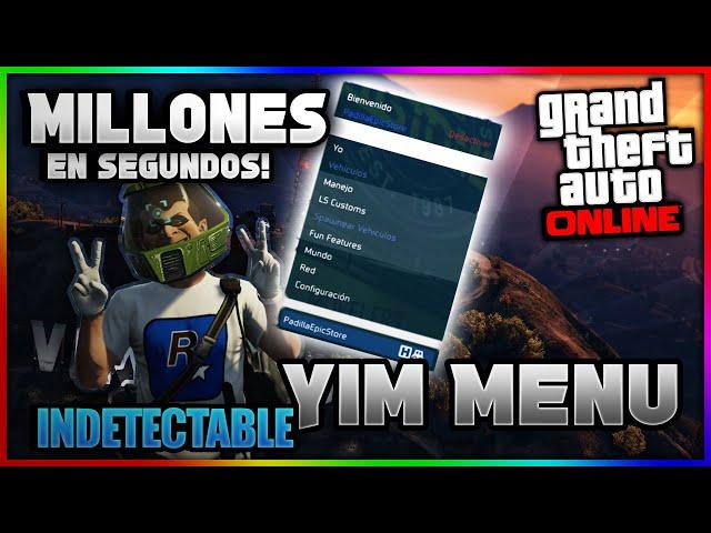 YIM MENU | MOD MENU GRATIS/FREE | VUELVETE MILLONARIO EN COSA DE NADA | ONLINE 1.68