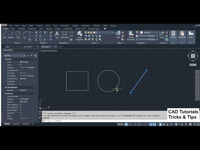 PICKADD AutoCAD, Select multiple objects in AutoCAD, Remove selection Objects, Selection set, Select