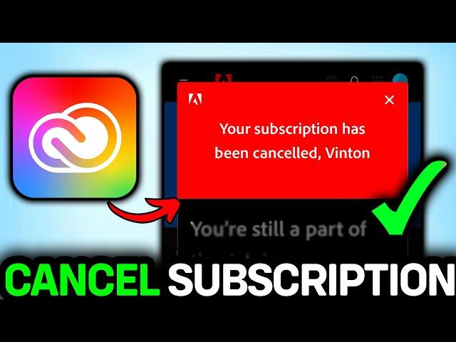 How To Cancel Creative Cloud Subscription 2025 | Cancel Adobe Creative Cloud Subscription Tutorial