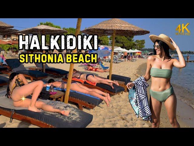 Explore Hidden Gems at Nikiti Beach  | Secret Spots & Stunning Views Walk in 4K UHD