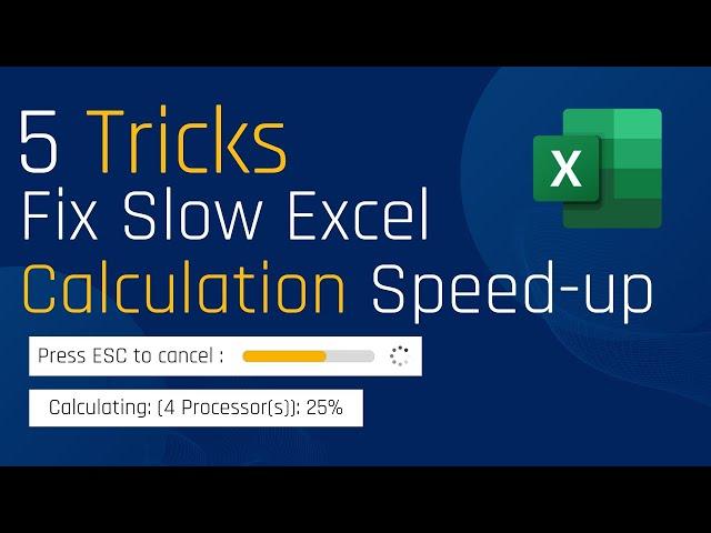 How to speed up excel calculations | Excel tips and tricks 