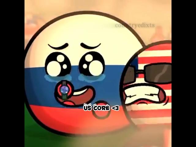 us core:3#art #reels #edit #countryballs #countryhumans #russia #usa #mrspherical #rusame #animation