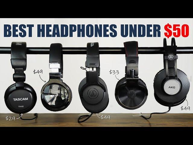 5 Best Headphones Under $50 On Amazon!! | Budget Headphones for Music Production & Streaming (2022)