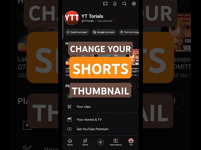 Secret Trick to Changing Shorts Thumbnails! (Must See)