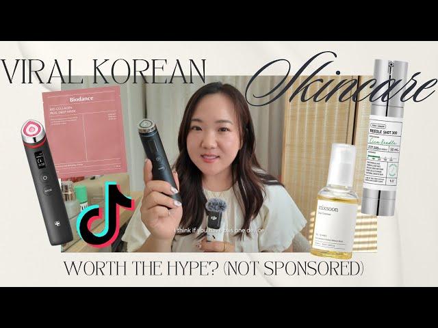 Are these VIRAL Korean Skincare Products worth the hype?! (Unsponsored, honest review ‍️)