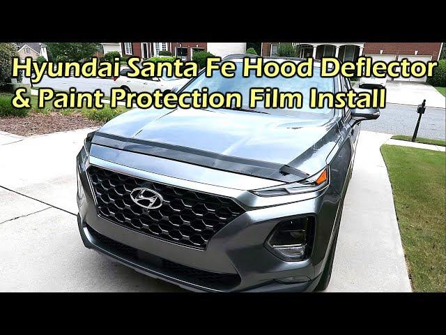 Install 2019 Hyundai Santa Fe Hood Deflector & Paint Protection Film