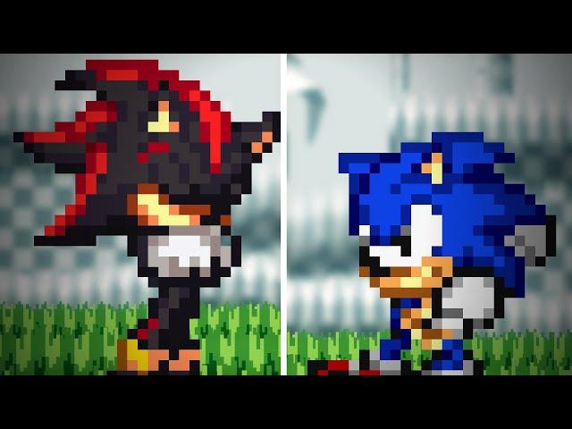 Classic Sonic vs Shadow