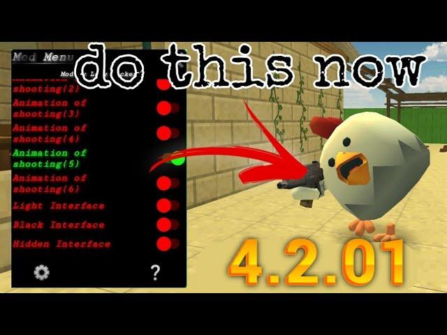 chicken gun mod menu lary hacker 4.4.03 مسدس الدجاج لاري هاكر بميزات جديدة رهيبة تحميل من ميديا فاير