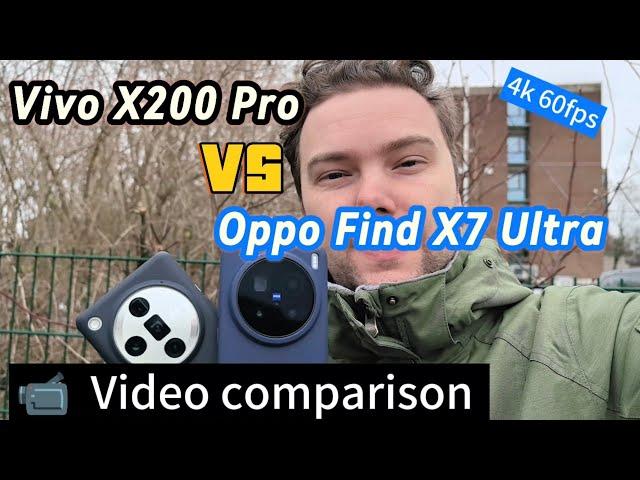 Vivo X200 Pro vs Oppo Find X7 Ultra - Video comparison 4k 60fps