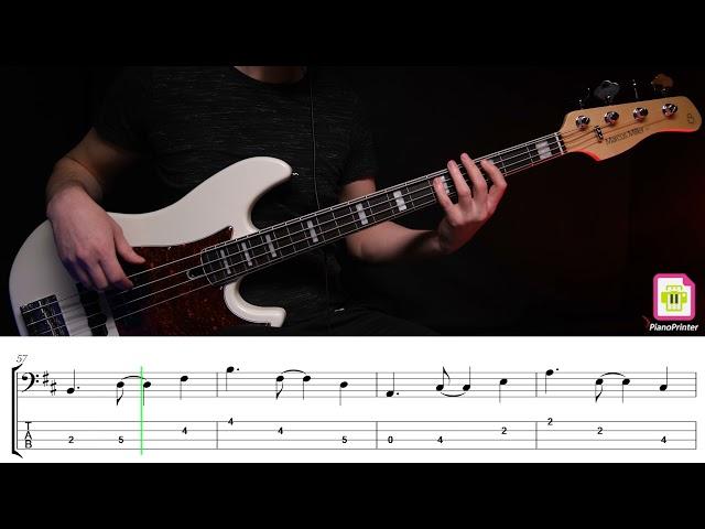 Кино - Закрой за мной дверь, я ухожу Bass Cover | Табы & Ноты