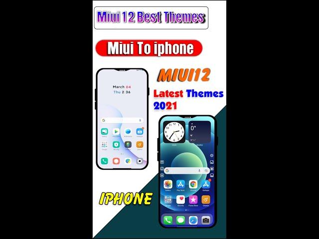 Miui Convert To iphone | Miui Themes 2021| Top MIUI 12 Premium Themes #Shorts #Miui #YoutubeShorts