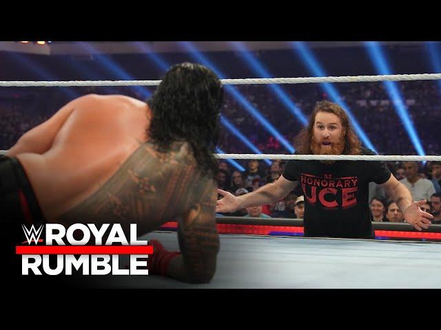 Roman Reigns demands Sami Zayn obey his orders: WWE Royal Rumble 2023 highlights