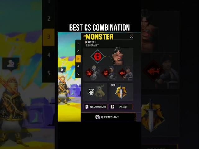 BEST SKILL COMBINATION FOR CS RANK free fire cs rank character combination #ffa2bgaming