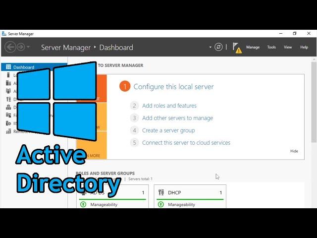 How To Setup Active Directory and Domain Controller for Clients (Home Lab)