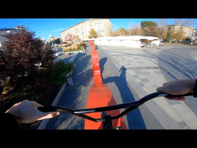 GoPro BMX STREET riding in MOSCOW #4  | Трюки в городе на БМХ от первого лица