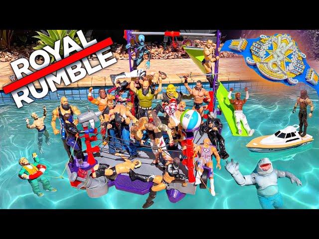 Pool Royal Rumble WWE Action Figure Match!