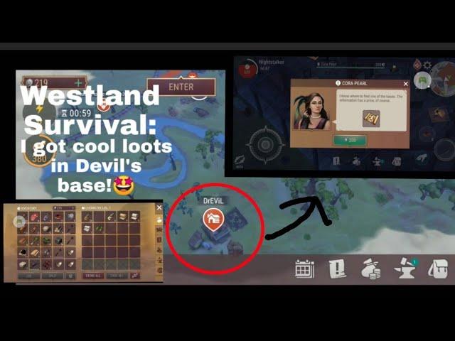 Raiding Devil's base in Westland Survival. Base information was given by Cora pearl.