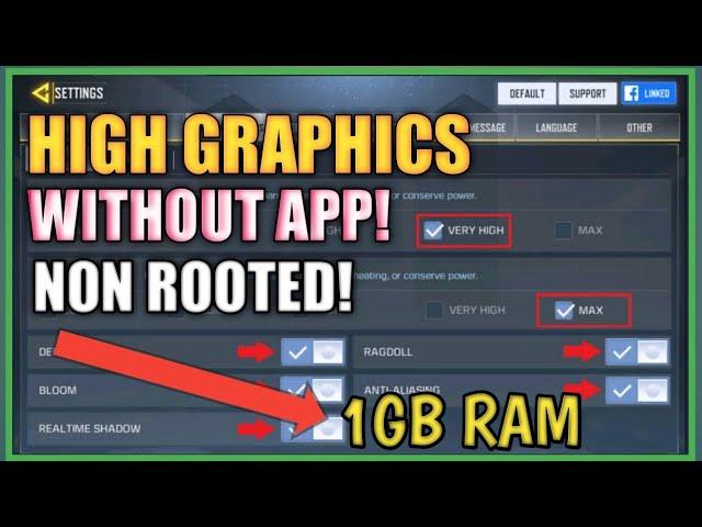 UNLOCK MAX GRAPHICS IN CODM HIGH GRAPHICS ENABLE WITHOUT APP!!