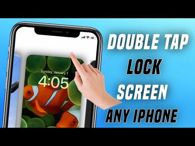 How To Enable Double Tap To Lock iPhone | Double Tap Screen On Off iPhone |Double tap to lock iphone