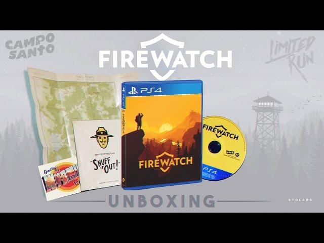 FIREWATCH Unboxing - Limited Run Games #32 PS4 - Map/Poster Included