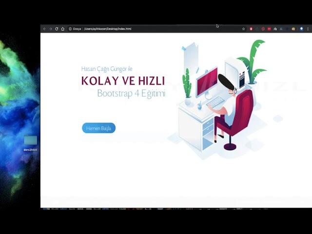 30dk'da Bootstrap 4 - 5 Eğitimi Örnek Proje Üzerinde Web Tasarım - Hasan Çağrı Güngör