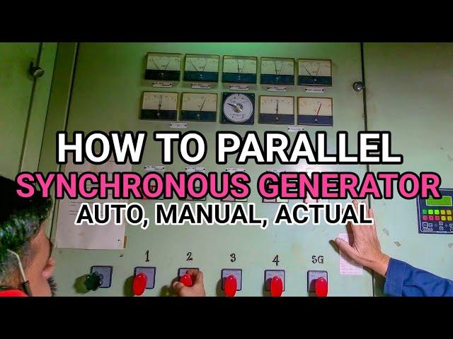 HOW TO PARALLEL SYNCRONOUS GENERATOR | ACTUAL SYNCHRONIZATION